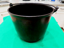 RARE L 7 Cast Iron 3 Legged Bean Pot Kettle, 10” Diameter GATE MARK CAULDRON POT picture