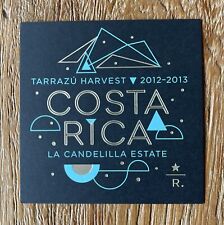 Starbucks Taster card 2013 Costa Rica La Cadelilla Estate, Rare picture