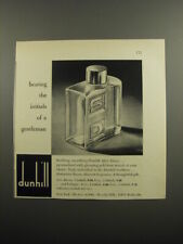 1955 Dunhill After Shave Lotion Ad - Bearing the initials of a gentleman picture