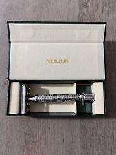 VIKINGS BLADE The Vulcan Long Handle Double Edge Safety Razor with 3 Blades picture