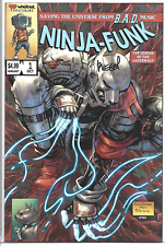 NINJA FUNK #1 KIRKHAM VARIANT SIGNED BY JPG AND RIEGEL W/COA WHATNOT 2022 NEW BB picture