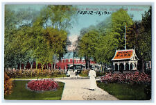 1911 View in McCamly Park Battle Creek Michigan MI Unposted Antique Postcard picture