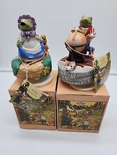 2 The Wind in the Willows MR TOAD MUSIC BOX ARIEL 1981 SIGMA Globe Washwoman VTG picture