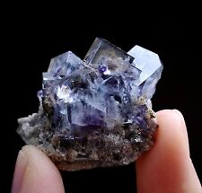 20g Natural Purple Blue Fluorite & Arsenopyrite Mineral Specimen/Yaogang  xian picture
