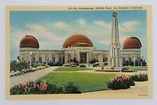 Vintage Linen Postcard - Planetarium, Griffith Park, Los Angeles, California picture