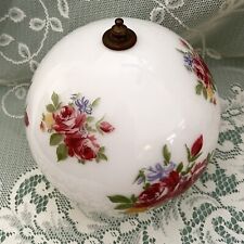 Vintage Round Globes Floral Pattern For Hanging Lamp Globe Replacement Swag picture