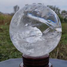 UK 6.78LB Natural clear Sphere Ball Quartz Crystal Reiki Healing picture