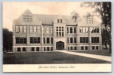 New West School Delaware Ohio OH c1900's Vintage Postcard picture