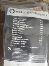 Military Issued MARCH IFAK RESUPPLY KITS W/ TOURNIQUET-NEW Expired Already  picture