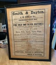 Mid-19th Century Framed Variety Store Broadside Advertising. picture