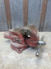 Vintage Dunlap No. 5244 Swivel 3 1/2” Anvil Bench Vise Made In USA picture