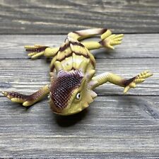 Vintage Greenbrier Plastic Figure Lizard Reptile Striped Gecko 1”x8