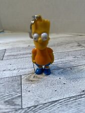 Vintage 1990s Bart Simpson~orange Shirt Key Ring 3.5” Tall picture