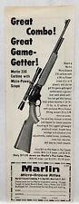 1959 Marlin Firearms 336 Rifles Vtg Print Ad Man Cave Poster Art Deco 50's NY picture