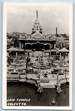 Calcutta (Kolkata) India Postcard Jain Temple c1920's Antique RPPC Photo picture