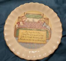 Vintage Children’s Bedtime Prayer “Now I Lay Me Down To Sleep” Ceramic Plate picture