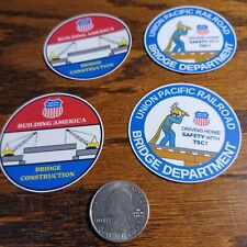 (2 Sets of 2) Union Pacific Bridge Series laminated die-cut vinyl stickers picture