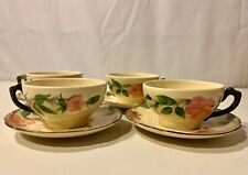Vintage Franciscan Desert Rose Tea/Coffee Cups and Saucers, Set of 4 picture