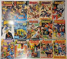 The Avengers Lot (15) 29-100* VF to VG/FN 1966-72 Silver & Bronze High-Mid Grade picture