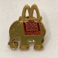McDonald’s Thailand Elephant Fast Food Employee Crew Enamel Lapel Hat Pin picture
