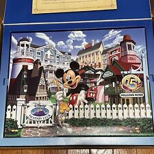 Disney Giclée Canvas Art Print Vacation Club 15th Anniversary Mickey Mouse w/COA picture