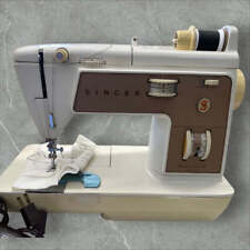 Vintage Singer Touch & Sew 2 Sewing Machine & Case & Manual & Many Accessories picture