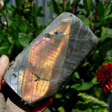 SALE was 216 | HUGE 5.25in 2.4lb Sunset Labradorite Crystal Freeform Tower Large picture