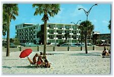View OF 400 Motel Building Apartment Suites Clearwater Beach Florida FL Postcard picture