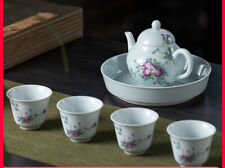 Jingdezhen Pink Kung Fu Tea Set Tea Cup Pink Kung Fu Tea Set Ceramic Tea Cup picture