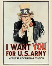 POSTER - I WANT YOU FOR U.S. ARMY - LORAIN OHIO RECRUITING STATION - 1968 picture