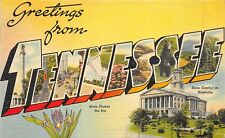 TENNESSEE 1940-50s LARGE LETTER Greetings Postcard  picture