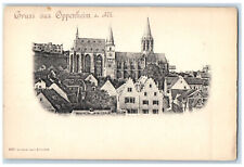 c1905 Greetings from Oppenheim Mainz-Bingen District Germany Postcard picture