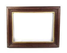 Antique 19th Century Victorian Walnut Deep Dish Picture Frame Fits 14
