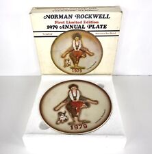 VTG Norman Rockwell LEAPFROG First Limited Edition Annual Collectors Plate 1979 picture