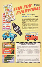 1984 OREO FIG NEWTONS SPECIAL OFFER FORM PRINT AD - MATCHBOX, DIGITAL WATCH picture
