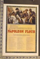 1911 NAPOLEON FLOUR FRENCH MILITARY PATRIOTIC FOOD COOK KITCHEN DECOR ART ADXP34 picture