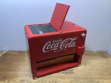 Coca Cola Desk Set Metal Freezer Used Pencil Sharpener 1996 picture