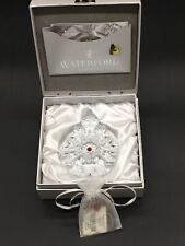 Waterford Crystal Snowflake Wish 2011 1stEd Christmas Ornament W/Box 154707 picture