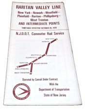 OCTOBER 1978 CONRAIL RARITAN VALLEY LINE PHILLIPSBURG SERVICE PUBLIC TIMETABLE picture