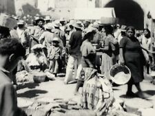 AxG) Found Photograph Market Antigua Guatemala Crowded Busy  picture