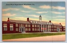 Winchester VA Virginia James Wood High School Vintage Postcard View picture