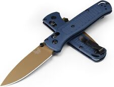 BENCHMADE KNIVES USA CRATER BLUE BUGOUT KNIFE FLAT DARK EARTH BLADE 535FE-05 picture