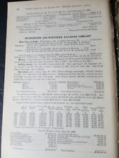 ◇1896 train report WILMINGTON & NORTHERN RAILROAD Rockland Mill Highs jct PA picture