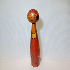 Vintage Carved/Painted KOKESHI Wooden Doll, Japan, 1960s-1970s?? Size 9.5 