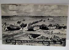 Vintage Used Postcard US Fifth Army Ducks Beachhead, Anzio Italy 1944  picture