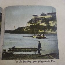 Antique Stereoview, FORT SNELLING, Minneapolis Minnesota picture