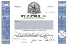 Harley-Davidson, Inc. - Famous Motorcycle Company Stock Certificate (Uncanceled) picture