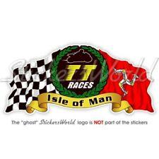 ISLE of MAN TT Races MANX Moto GP Racing 150mm Vinyl Sticker picture