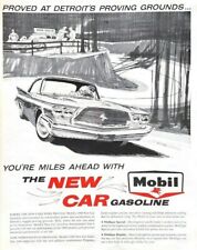 1959 Mobil Gasoline Vintage Print Ad You're Miles Ahead With The New Car  picture