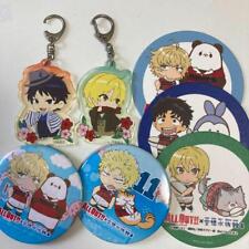 Japanese Animation ALL OUT 2 acrylic strap 2 can badge 3 Coaster set very rare picture